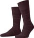 FALKE Lhasa Rib Special Edition gestreepte wol viscose kasjmier sokken heren rood - maat 43-46
