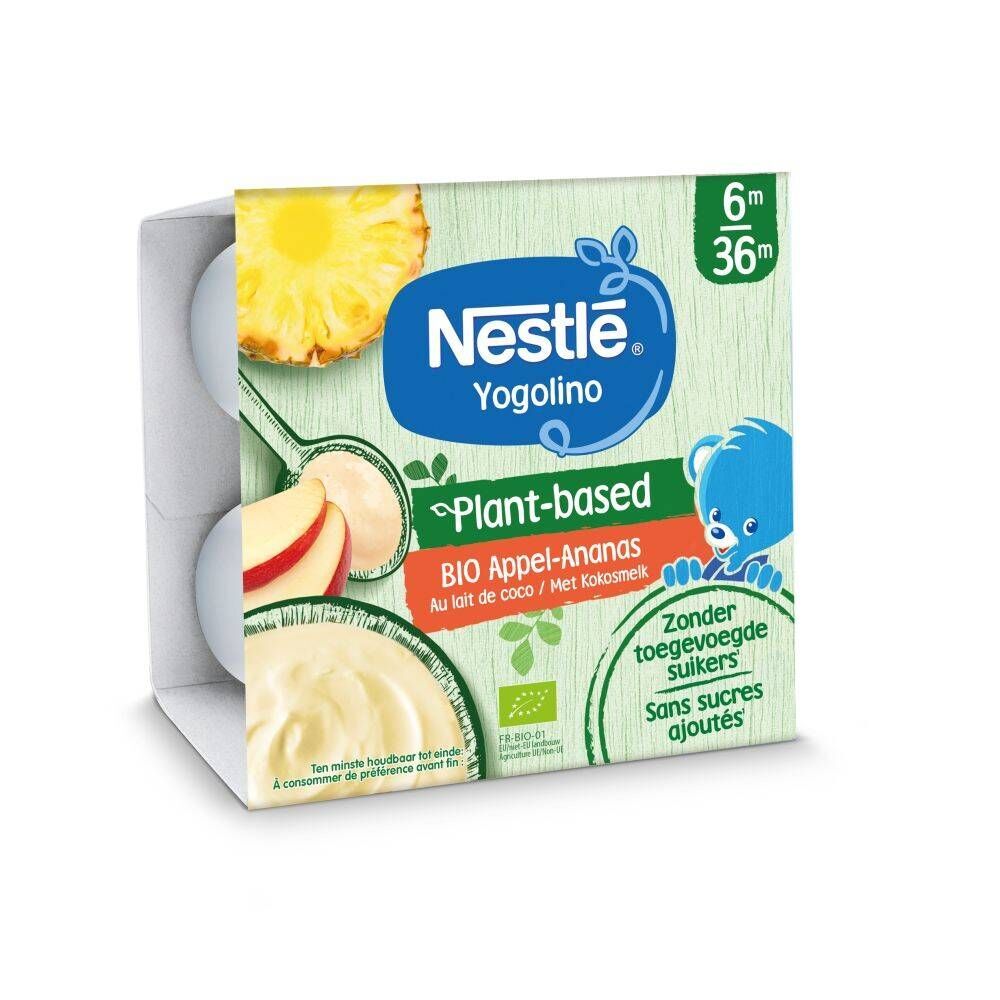 Nestlé® Nestlé Yogolino Plant-Based Ananas - Appel Bio
