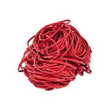 D.RECT Rubberen band rubberen ring banden voor huishouden, maat: 1,3 x 4 mm 1/2 omtrek 160 mm, werk, kantoor herbruikbaar duurzaam duurzaam stabiel 1 kg zak rood