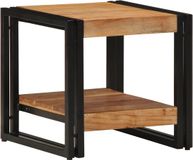 vidaXL Salontafel Bruin Massief Acacia Hout 40 x 40 x 38 cm