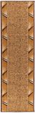vidaXL Tapijtloper FLORNES Geweven Okergoud Zigzag 67 x 300 cm PP
