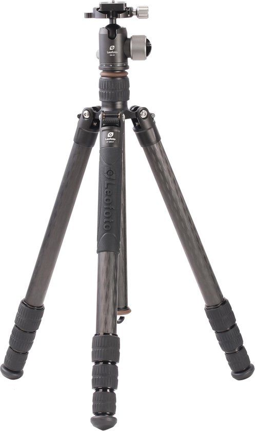 Leofoto EF-284CT+XB-32 - Tripod - Carbon - 161 cm - 10 kg - Black/Brown
