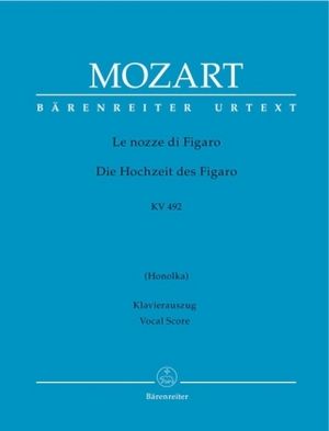 Bärenreiter Verlag Le nozze di Figaro (De bruiloft van de Figaro) KV 492 Opera buffa in vier dossiers. Pianoextract vocal, Urtex-uitgave. Bärrenrijder URTEXT - Mozart Wolfgang Amadeus - Paperback - 557 pagina's - 2015