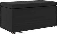 vidaXL - Kruk - Zwart - 81 x 41 x 40 cm - Kunstleer en Geengineerd Hout