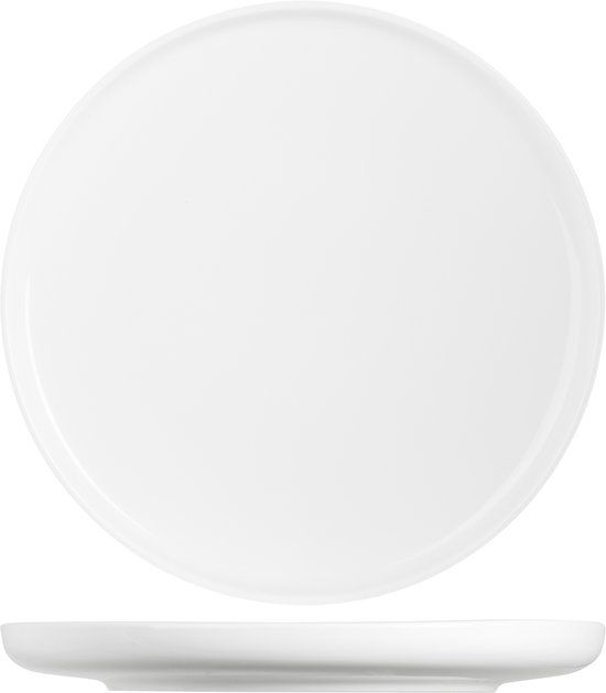 Cosy&Trendy Dinerborden Moon White ø 28 cm – Set van 4 – Porselein – Vaatwasser- & Magnetronbestendig