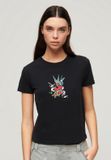 Superdry - Aansluitend Tattoo-T-shirt met borduursel - Dames - T-shirts