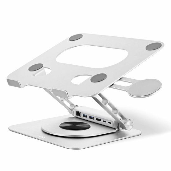 T'NB iClick Metaal Modern 360º rotatie Notebookstandaard