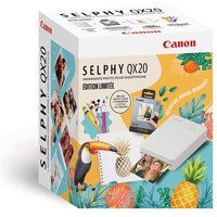 Canon Kit Summer Fotoprinter Selphy QX20 Wit + 1 notitieboekje en 20 afdrukken inbegrepen 2026