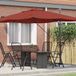 Maison Exclusive Parasol, 351 x 250 x 260 cm, polyester et aluminium