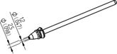 Ersa 0742ED1225H/SB Desoldeerpunt Conisch