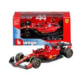 Bburago - Ferrari SF-23 "The First Lap" Test Fiorano 2024#44 Lewis Hamilton, modelauto op schaal 1:43, historische replica met officiële Ferrari-licentie, aanbevolen leeftijd 36+ maanden