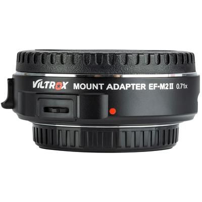 VILTROX EF-M2 II Lens Adapter - Canon EF to M4/3 - Black/Silver