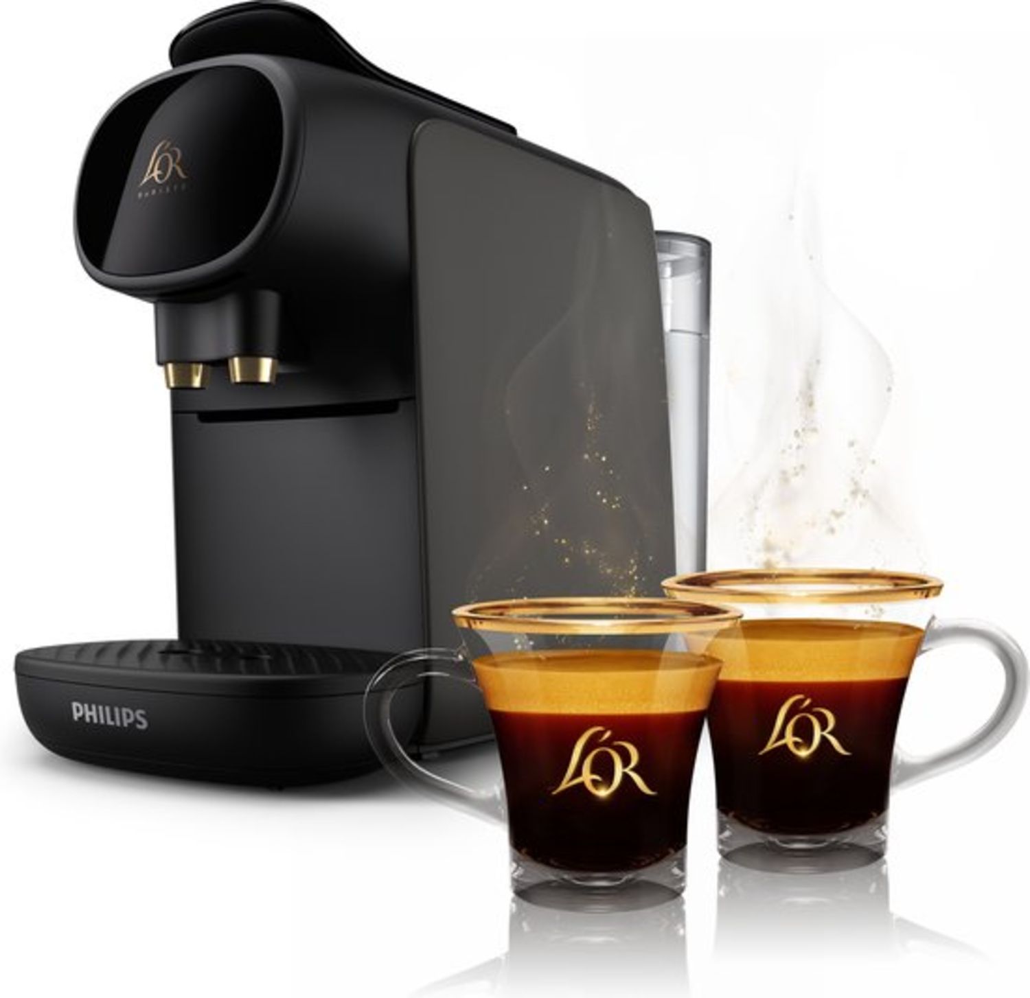 Philips L'OR Barista Sublime Koffiecupmachine - Grijs - Incl. 2 glazen & capsules