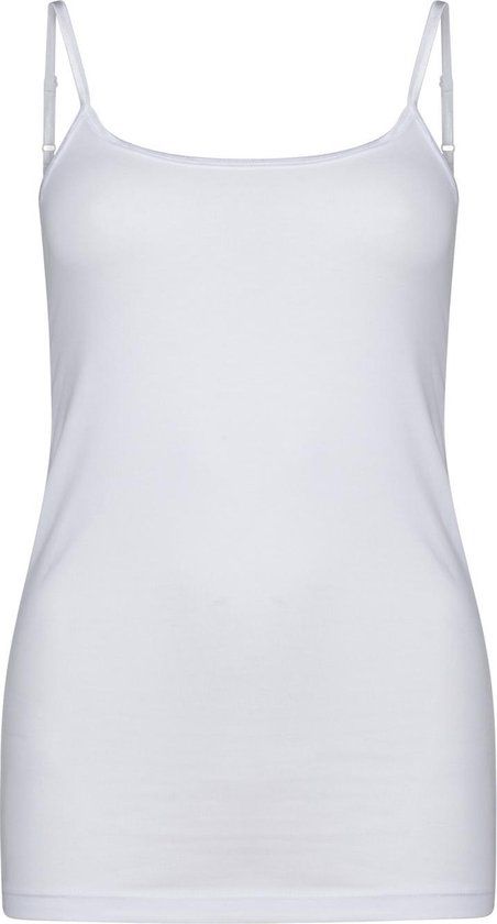 WE Fashion Dames organic cotton singlet - White - XS