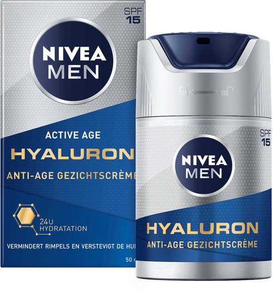 Nivea MEN Anti-Age Hyaluron Gezichtcrème SPF 15 - 50ml