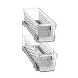 madesmart 29770 Mini 2 Tier Organizer, kunststof, helder