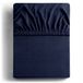 DecoKing Jersey Hoeslaken met Elastiek 100% Katoen Nachtblauw 140x200cm