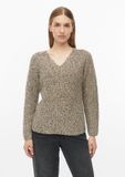 s.Oliver Pull en maille avec effet chiné et col en V