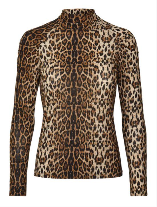 Lollys Laundry Ellen - Top - Leopard - Bruin - XL