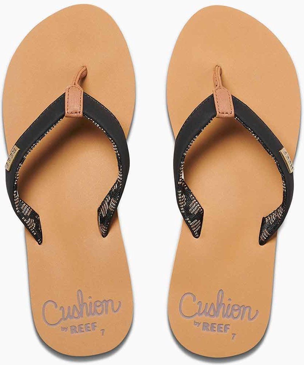 Reef Reef Cushion Sands Dames Slippers - Zwart - Maat 36