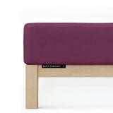 Schlafgut Soft Contact Jersey Flanel Hoeslaken S - 90x190 - 100x200 542 Purple Deep