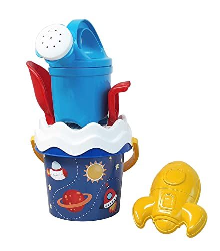 Simba Space Baby Emmerset - 6 Delen - Zandspeelgoed - 11 cm - Vanaf 10 Maanden