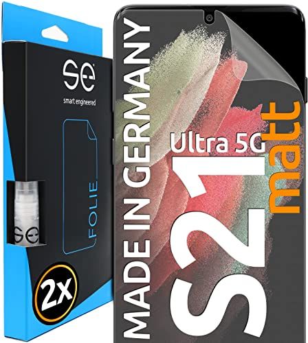 Smart Engineered SE0-F0102-0150-21-M Matte Screen Protector for Samsung Galaxy S21 Ultra (2 Pieces)