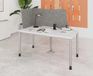 HAMMERBACHER Bureau H-Serie | Piètement à 4 pieds | réglable en hauteur | extrêmement stable, Taille plateau de table : 120 x 80 cm, Couleur plateau de table : Chêne noueux, Couleur piètement : Graphite
