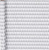 Bellatio Decorations Shoppartners Bv 10x stuks kerst cadeaupapier/inpakpapier met kerstbomen op rol - 70 x 400 cm