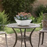 vidaXL Plantenbak zilver 35 x 35 x 15 cm gegalvaniseerd staal