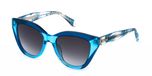 Just Cavalli SJC173V Bleu transparent brillant 54/19/140 FEMME Lunettes de soleil