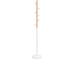 vidaXL Kapstok - 177 cm - gepoedercoat ijzer - wit - groen