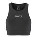 Craft Rush 2.0 Crop Top Dames - Zwart | Maat: XS
