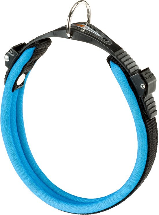 Ferplast HONDENHALSBAND ERGOCOMFORT FLUO C15/42 BLAUW zwart, blauw