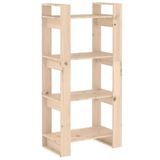 vidaXL Boekenkast/kamerscherm - 60x35x125 cm - massief - grenenhout