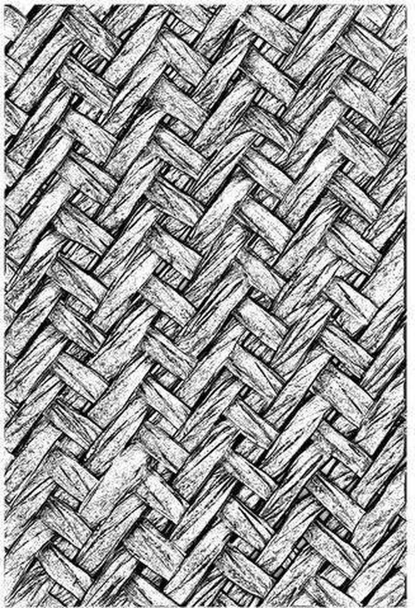 Sizzix 3-D Textuur Fades Embossing Folder 664759 Intertwine door Tim Holtz One Size, Multicolour