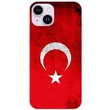 Apple iPhone 14 Drapeau turquie bedrukt siliconen hoesje