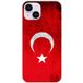 Apple iPhone 14 Drapeau turquie bedrukt siliconen hoesje