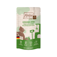 MjaMjaM Puur Vleesgenot - Knijpzakje Adult Cat - Rund - 12 x 125 g