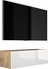 Meuble mural pour télévision, design moderne : Largeur : 100 cm, Hauteur : 34 cm, couleur : blanc