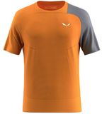 SALEWA T-SHIRT NXT L Grijs/Oranje