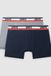Levi's Repeat Logo Boxer Brief 2 pack - Homme - 2XL - Multicolore / Navy/Grey Melange
