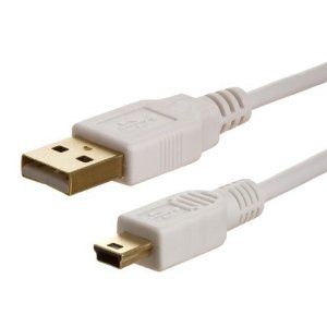 Inline USB Kabel 0.5m - Wit