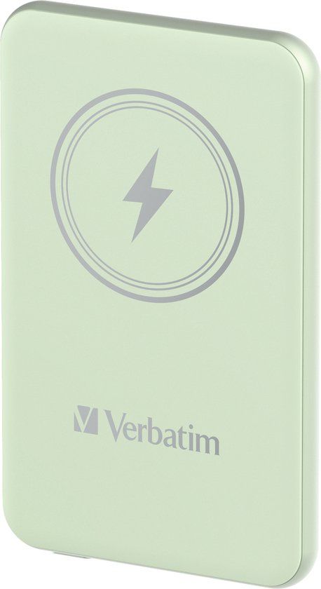 Verbatim Inductie Powerbank 'n' Go 15W 5000mAh Draadloos Magnetisch groen/groen 32241