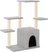 vidaXL Kattenmeubel met sisal krabpalen 97,5 cm lichtgrijs