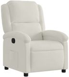 vidaXL Relaxfauteuil Crème Fluweel