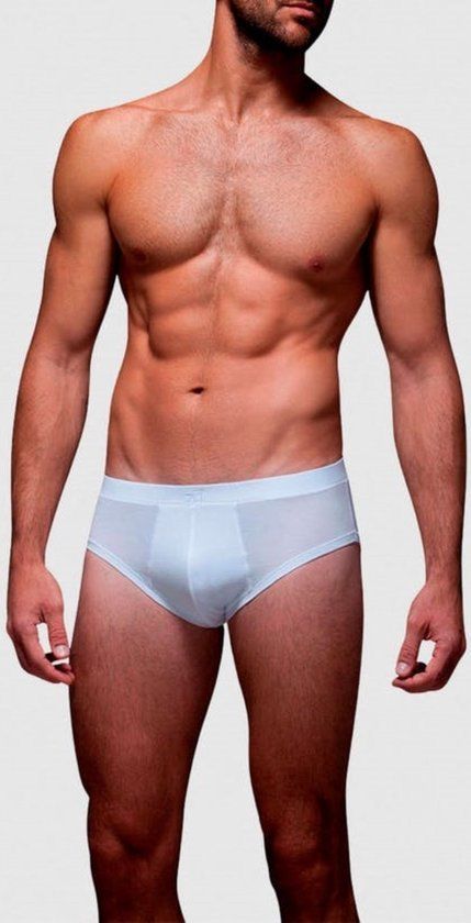 Merkloos / Sans marque Herenslip - Biokatoen - Wit - S