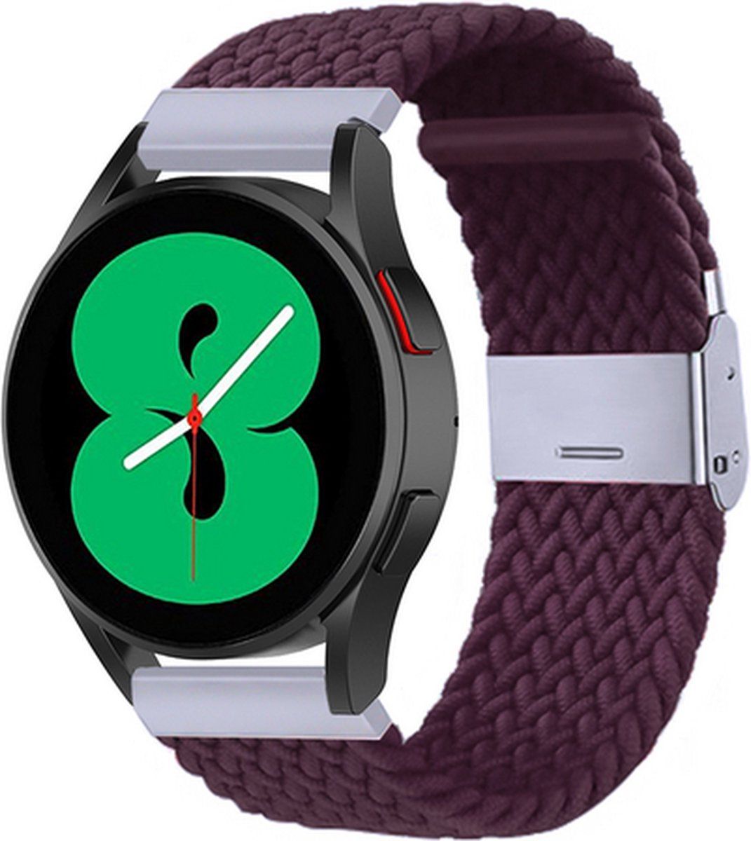 By Qubix Qubix Garmin Vivoactive 3 - Braided bandje - Donkerpaars
