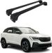 Renault Barre de toit, support de base pour Renault Austral 2022-2026, 75 kg, aluminium, noir, 2 pièces