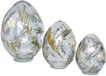 LOBERON Decoratief ei set van 3 Lunavelle grijs